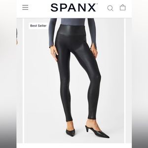 SPANX Faux Leather Leggings
